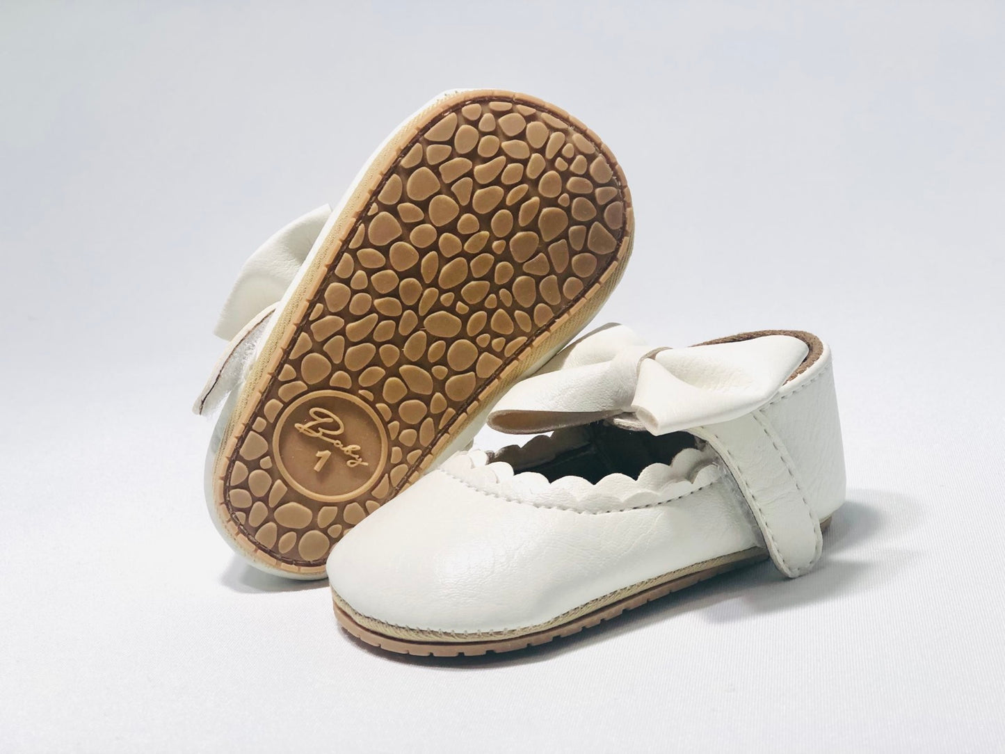 Classic Charm Baby Shoes - Ivory