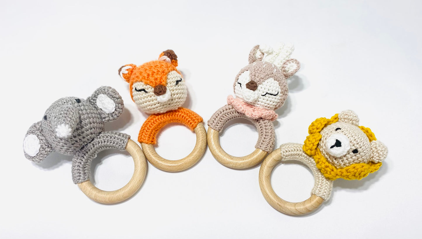 Crochet Rattle - Lion