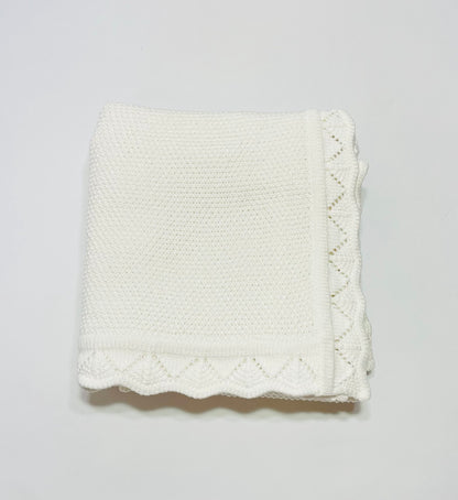 Knitted Blanket - Snow