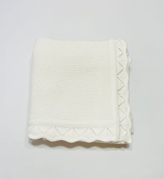 Knitted Blanket - Snow