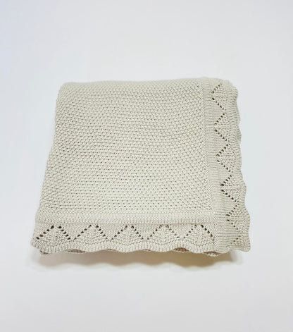 Knitted Blanket - Blush