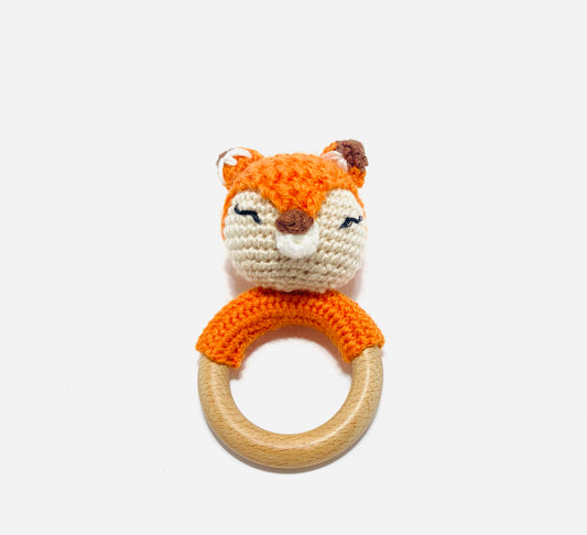 Crochet Rattle - Fox