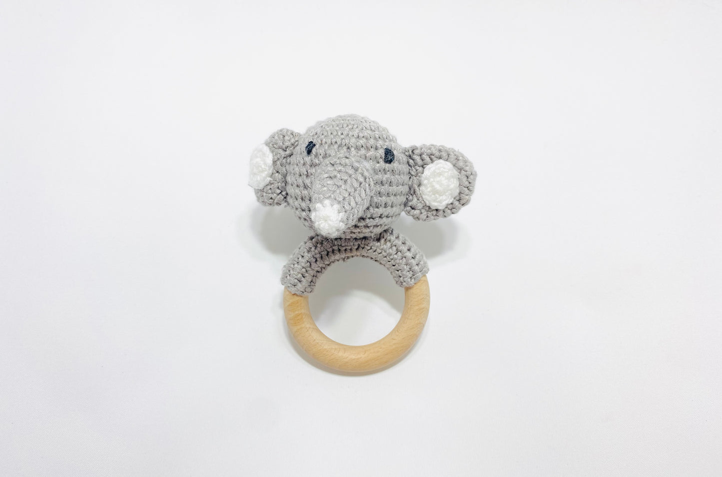 Crochet Rattle - Elephant