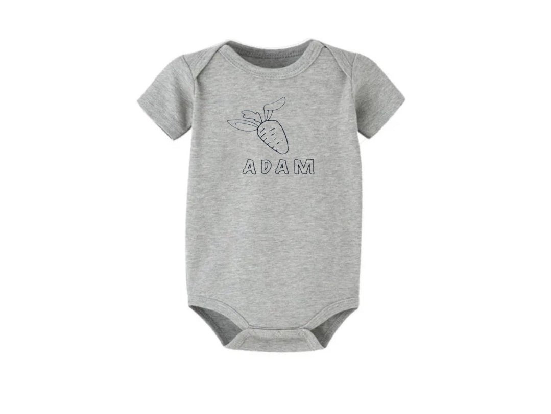 Personalized Rompers -  Carrot Patch