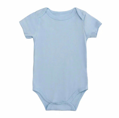 Organic Cotton Romper - Sky Blue