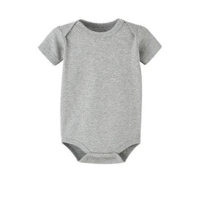 Organic Cotton Romper - Heather Grey