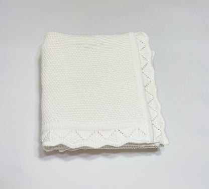 Knitted Blanket - Blush